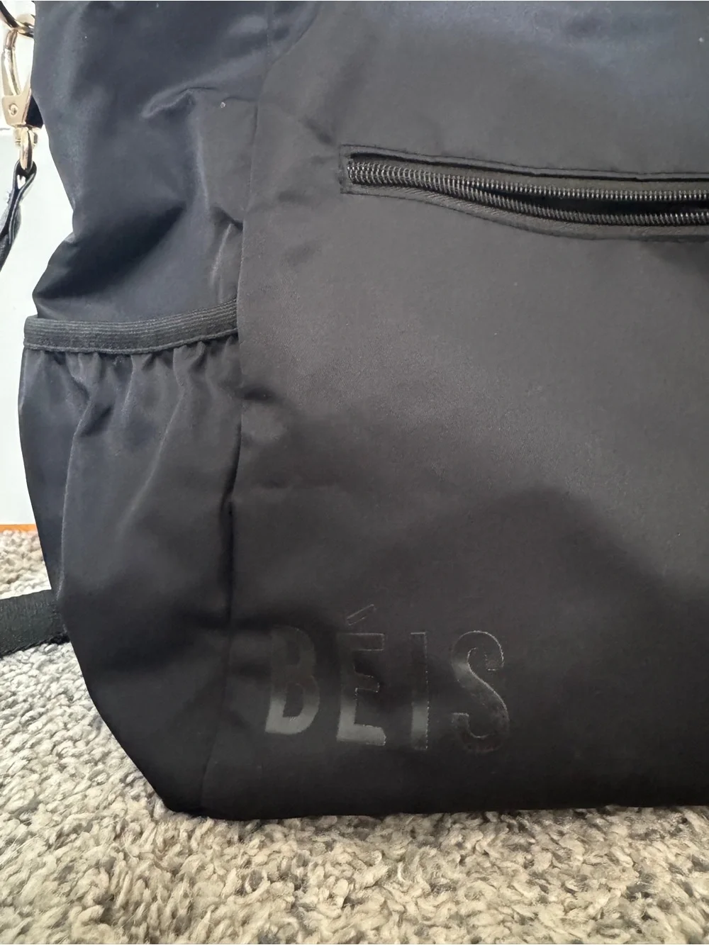 Black BEIs Pumping Tote Bag